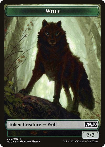 Wolf Double-Sided Token [Challenger Decks 2020 Tokens] | Kessel Run Games Inc. 