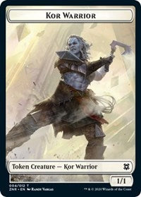 Kor Warrior // Plant Double-Sided Token [Zendikar Rising Tokens] | Kessel Run Games Inc. 