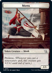 Monk // Knight Double-Sided Token [March of the Machine Tokens] | Kessel Run Games Inc. 