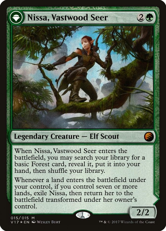 Nissa, Vastwood Seer // Nissa, Sage Animist [From the Vault: Transform] | Kessel Run Games Inc. 