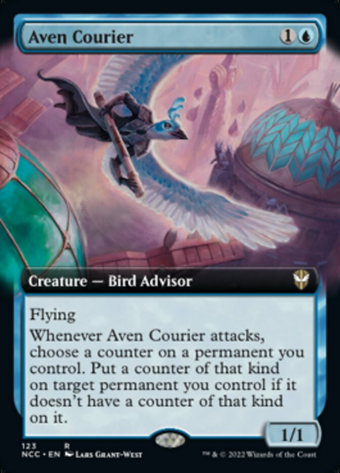 Aven Courier (Extended Art) [Streets of New Capenna Commander] | Kessel Run Games Inc. 