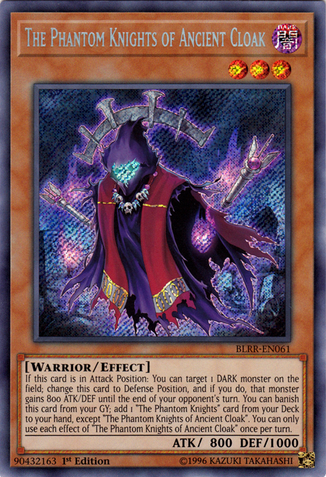 The Phantom Knights of Ancient Cloak [BLRR-EN061] Secret Rare | Kessel Run Games Inc. 