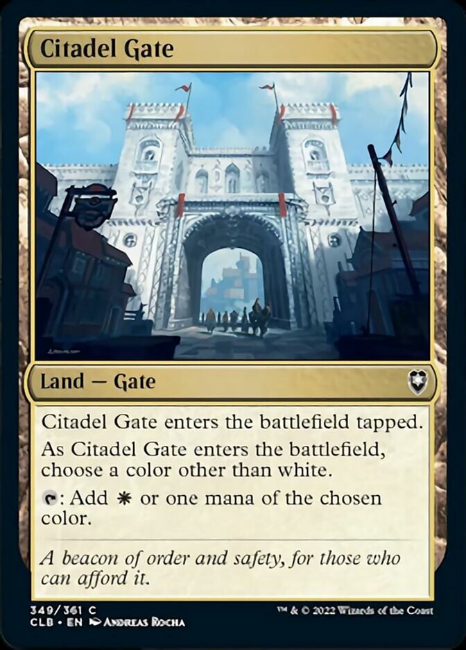 Citadel Gate [Commander Legends: Battle for Baldur's Gate] | Kessel Run Games Inc. 