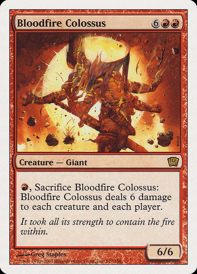 Bloodfire Colossus [Ninth Edition] | Kessel Run Games Inc. 