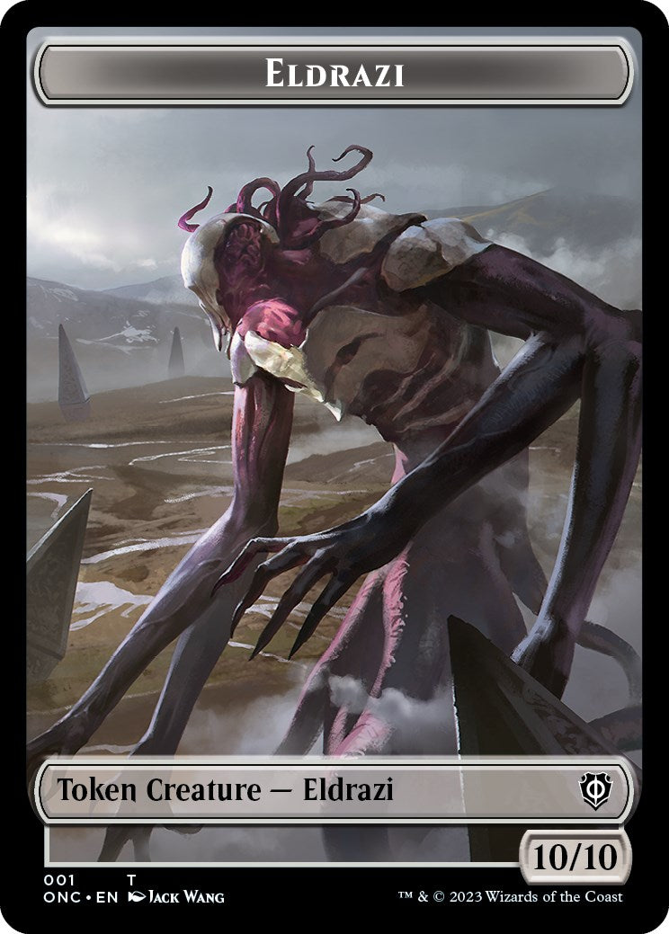 Soldier (017) // Eldrazi Double-Sided Token [Phyrexia: All Will Be One Commander Tokens] | Kessel Run Games Inc. 