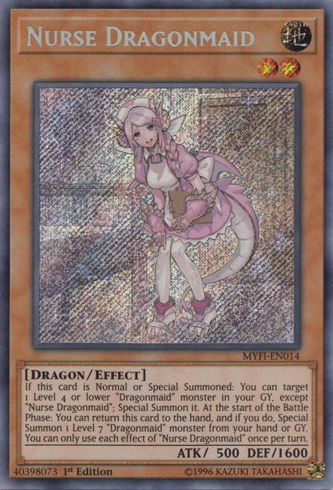 Nurse Dragonmaid [MYFI-EN014] Secret Rare | Kessel Run Games Inc. 