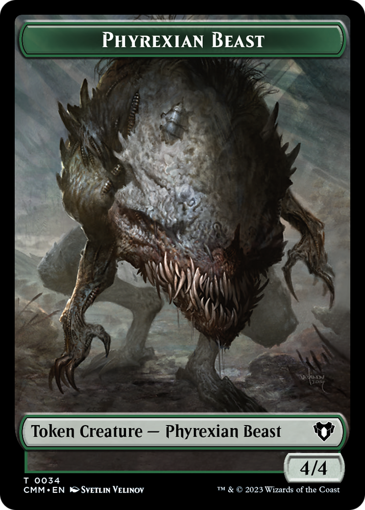 Phyrexian Beast Token [Commander Masters Tokens] | Kessel Run Games Inc. 