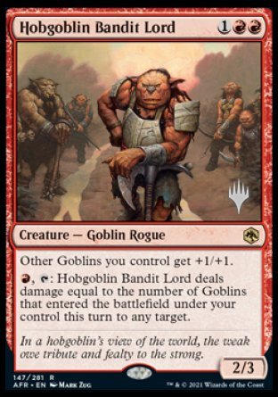 Hobgoblin Bandit Lord (Promo Pack) [Dungeons & Dragons: Adventures in the Forgotten Realms Promos] | Kessel Run Games Inc. 