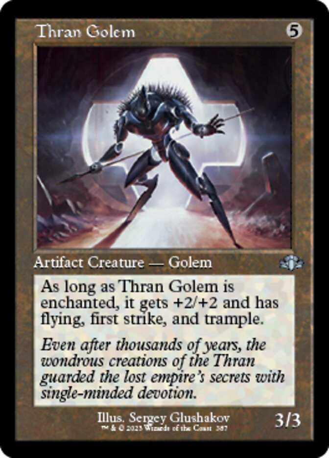 Thran Golem (Retro) [Dominaria Remastered] | Kessel Run Games Inc. 