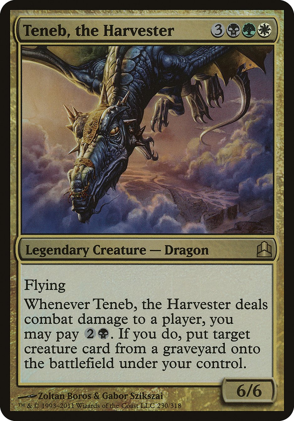 Teneb, the Harvester (Oversized) [Commander 2011 Oversized] | Kessel Run Games Inc. 