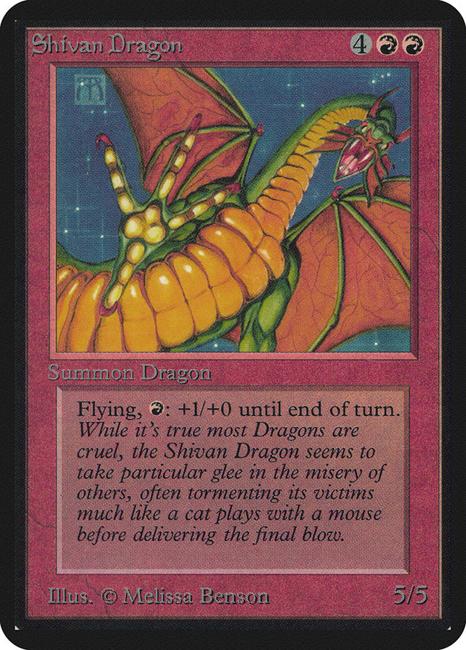 Shivan Dragon [Alpha Edition] | Kessel Run Games Inc. 
