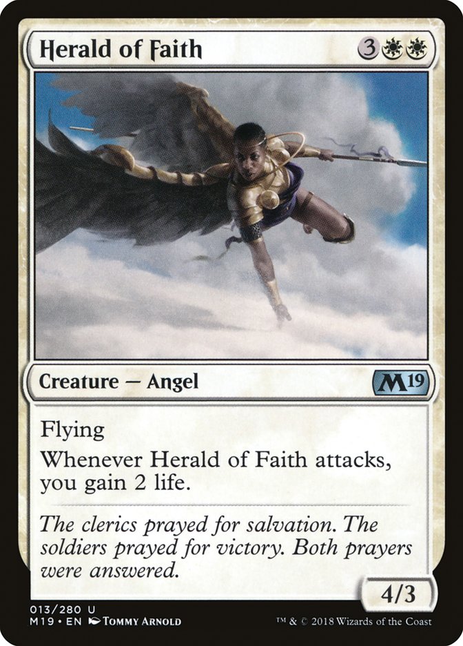 Herald of Faith [Core Set 2019] | Kessel Run Games Inc. 