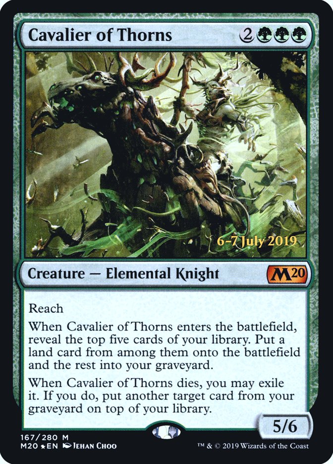 Cavalier of Thorns [Core Set 2020 Prerelease Promos] | Kessel Run Games Inc. 