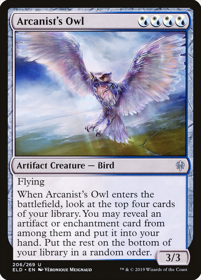 Arcanist's Owl [Throne of Eldraine] | Kessel Run Games Inc. 