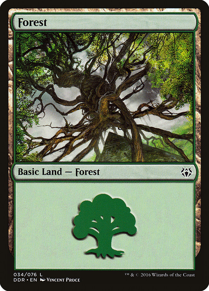 Forest (34) [Duel Decks: Nissa vs. Ob Nixilis] | Kessel Run Games Inc. 