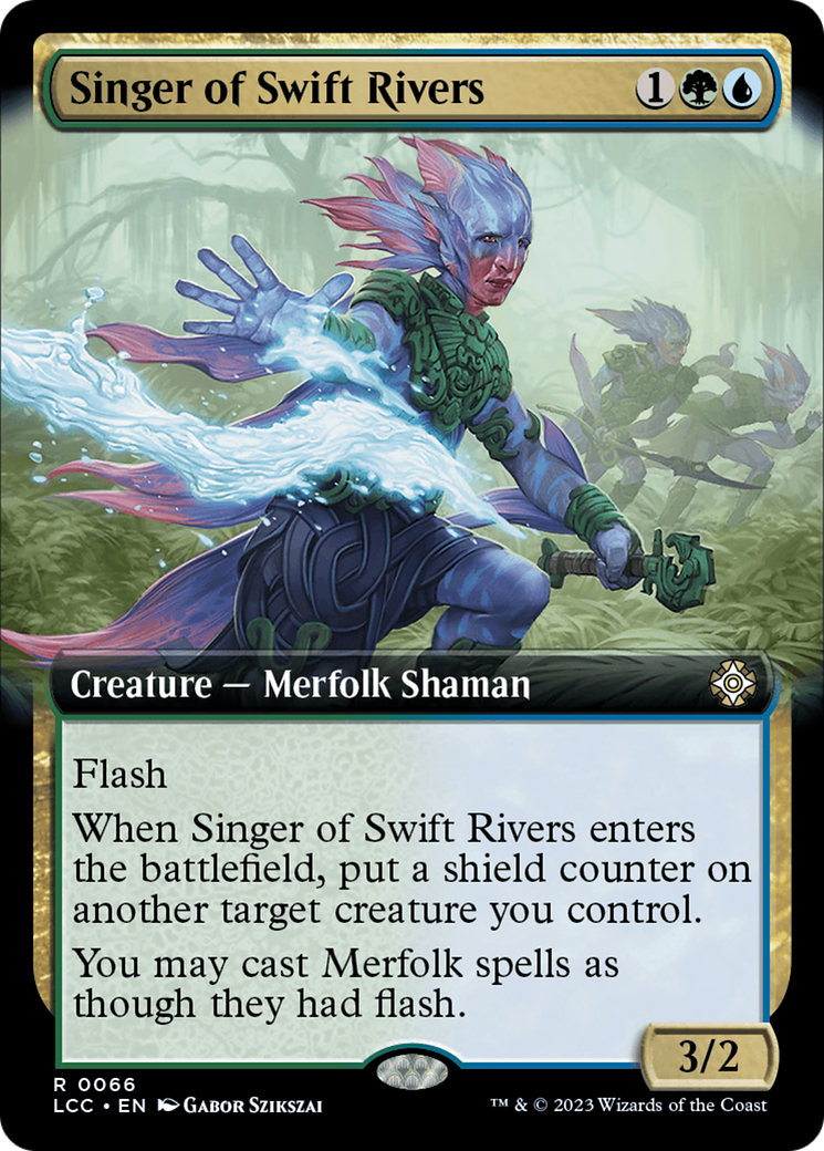 Singer of Swift Rivers (Extended Art) [The Lost Caverns of Ixalan Commander] | Kessel Run Games Inc. 
