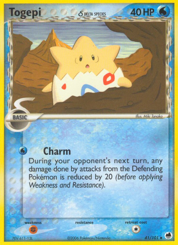 Togepi (41/101) (Delta Species) [EX: Dragon Frontiers] | Kessel Run Games Inc. 