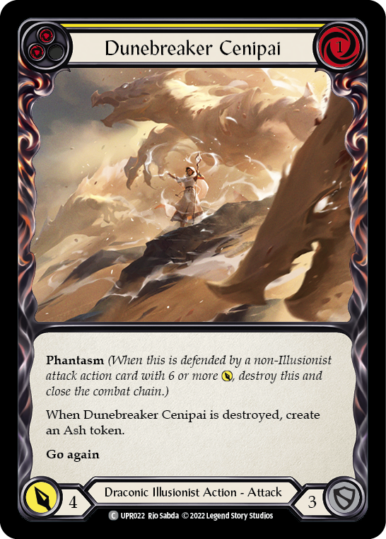 Dunebreaker Cenipai (Yellow) [UPR022] (Uprising)  Rainbow Foil | Kessel Run Games Inc. 