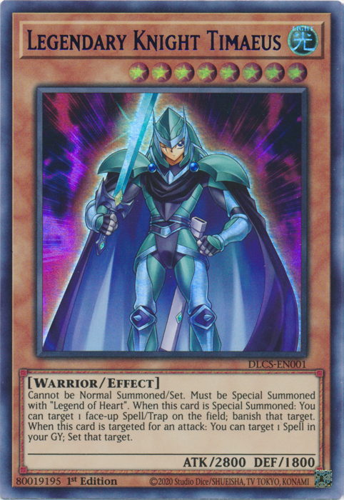 Legendary Knight Timaeus (Purple) [DLCS-EN001] Ultra Rare | Kessel Run Games Inc. 