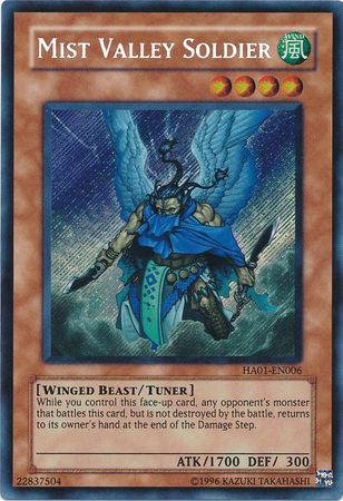 Mist Valley Soldier [HA01-EN006] Secret Rare | Kessel Run Games Inc. 