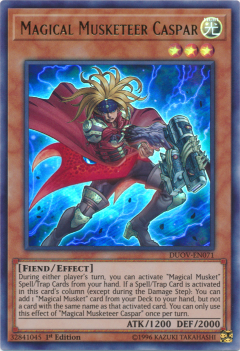 Magical Musketeer Caspar [DUOV-EN071] Ultra Rare | Kessel Run Games Inc. 