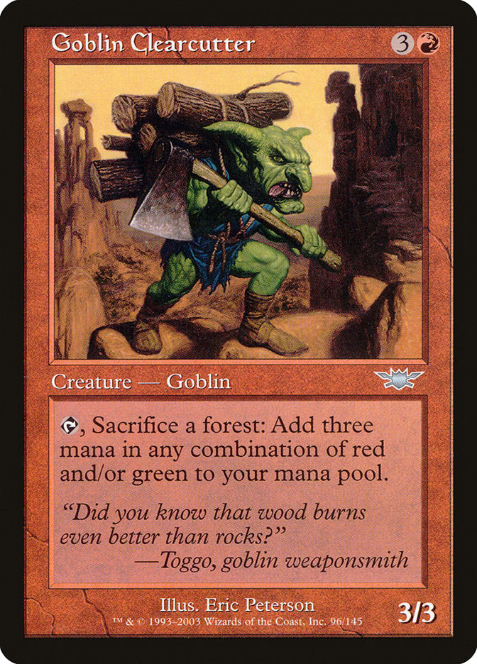 Goblin Clearcutter [Legions] | Kessel Run Games Inc. 