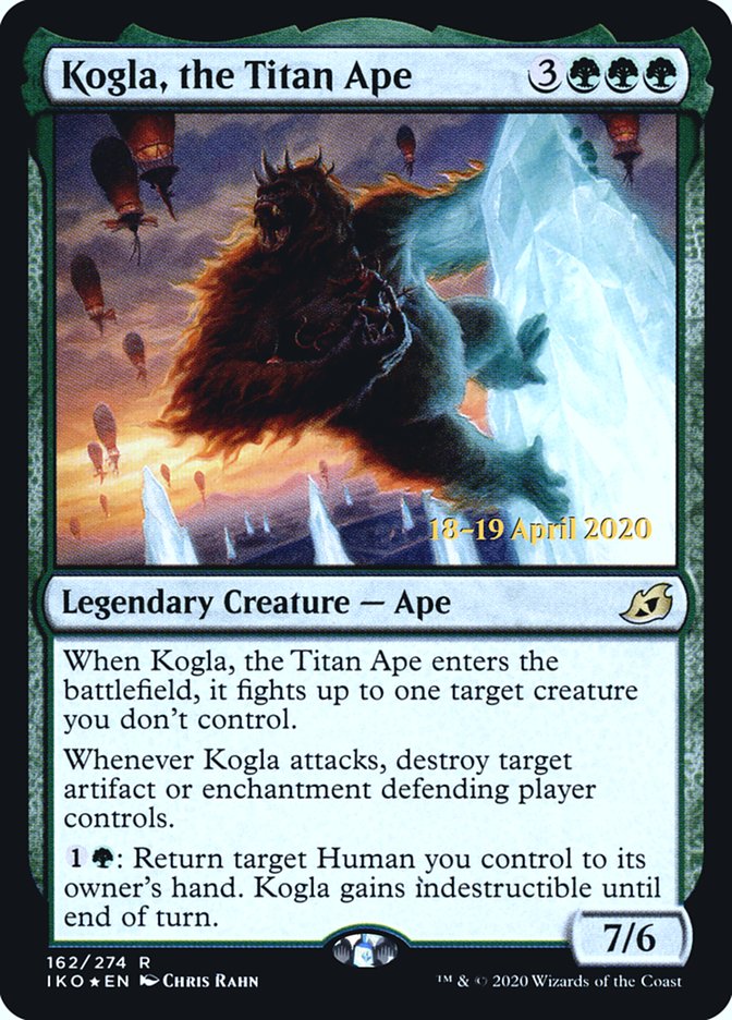 Kogla, the Titan Ape [Ikoria: Lair of Behemoths Prerelease Promos] | Kessel Run Games Inc. 