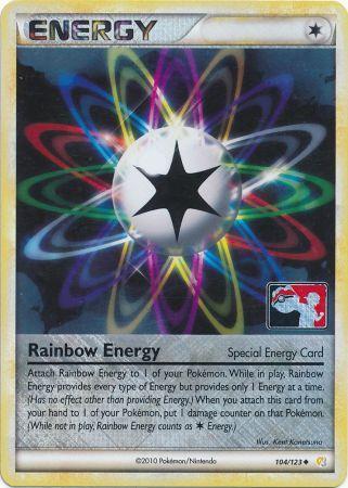 Rainbow Energy (104/123) (League Promo) [HeartGold & SoulSilver: Base Set] | Kessel Run Games Inc. 