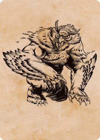 Owlbear (Showcase) Art Card [Dungeons & Dragons: Adventures in the Forgotten Realms Art Series] | Kessel Run Games Inc. 