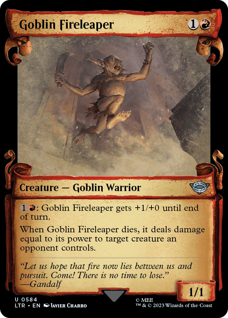 Goblin Fireleaper [The Lord of the Rings: Tales of Middle-Earth Showcase Scrolls] | Kessel Run Games Inc. 