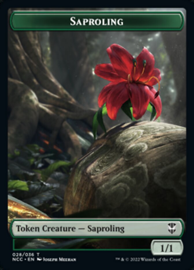 Beast // Saproling Double-Sided Token [Streets of New Capenna Commander Tokens] | Kessel Run Games Inc. 