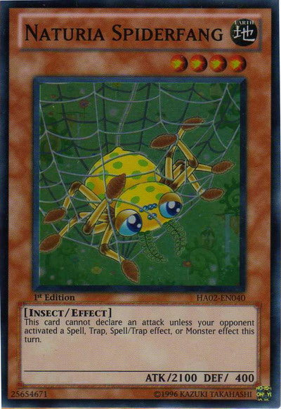 Naturia Spiderfang [HA02-EN040] Super Rare | Kessel Run Games Inc. 