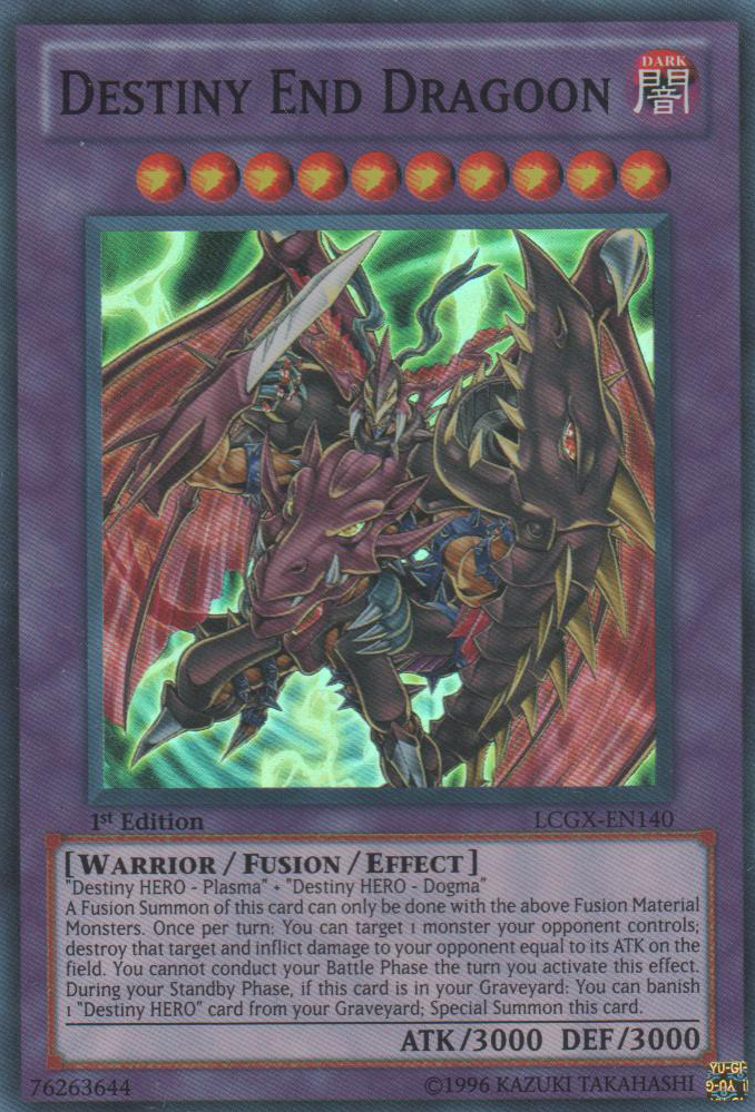 Destiny End Dragoon [LCGX-EN140] Super Rare | Kessel Run Games Inc. 