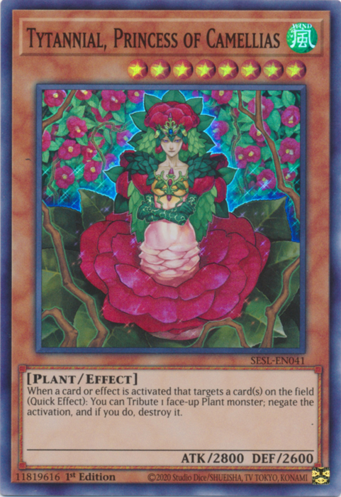 Tytannial, Princess of Camellias [SESL-EN041] Super Rare | Kessel Run Games Inc. 