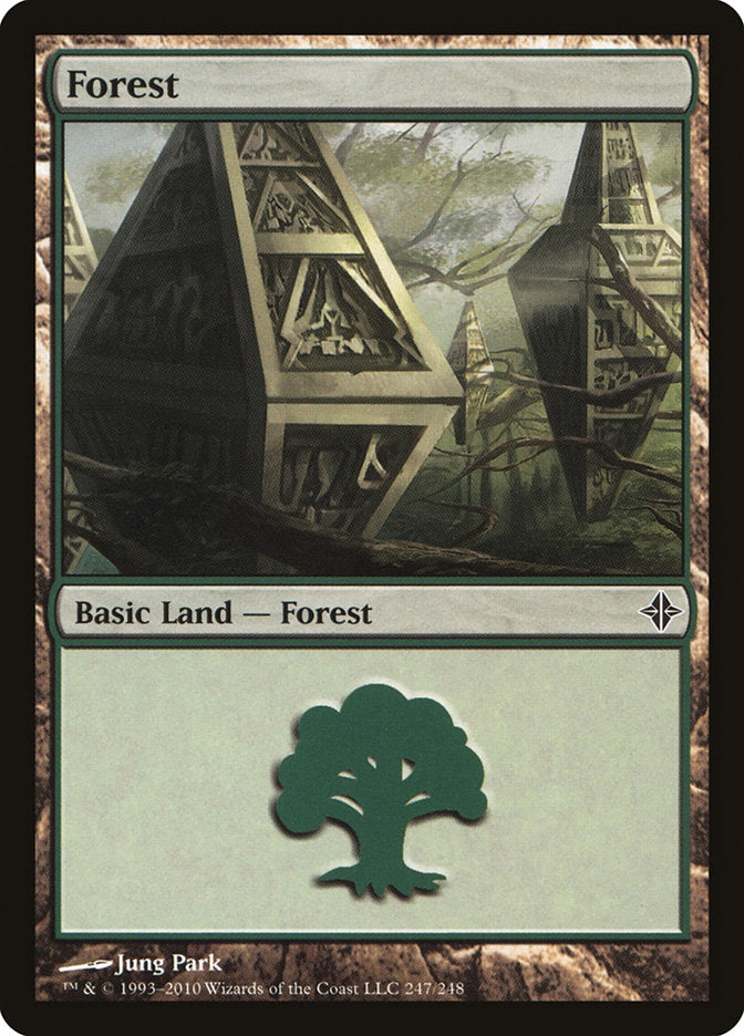 Forest (247) [Rise of the Eldrazi] | Kessel Run Games Inc. 