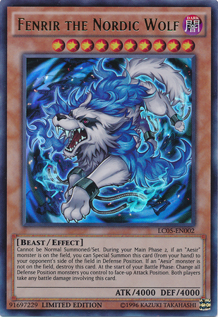 Fenrir the Nordic Wolf [LC05-EN002] Ultra Rare | Kessel Run Games Inc. 