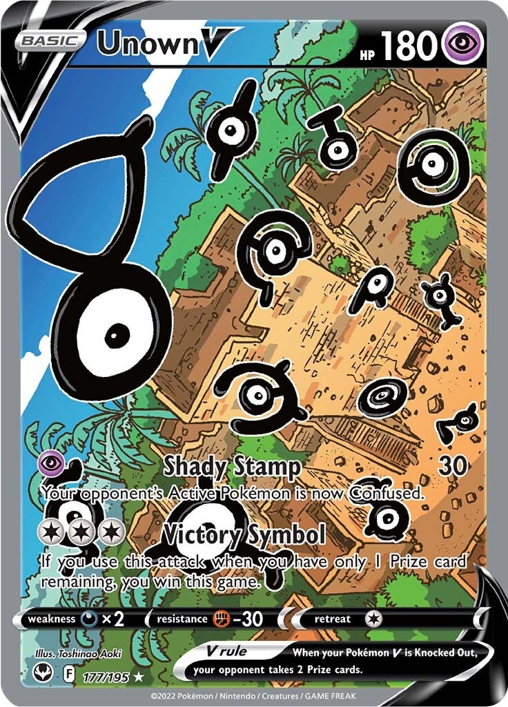 Unown V (177/195) [Sword & Shield: Silver Tempest] | Kessel Run Games Inc. 