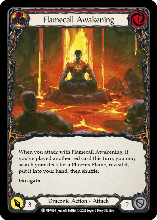 Flamecall Awakening [UPR096] (Uprising)  Rainbow Foil | Kessel Run Games Inc. 