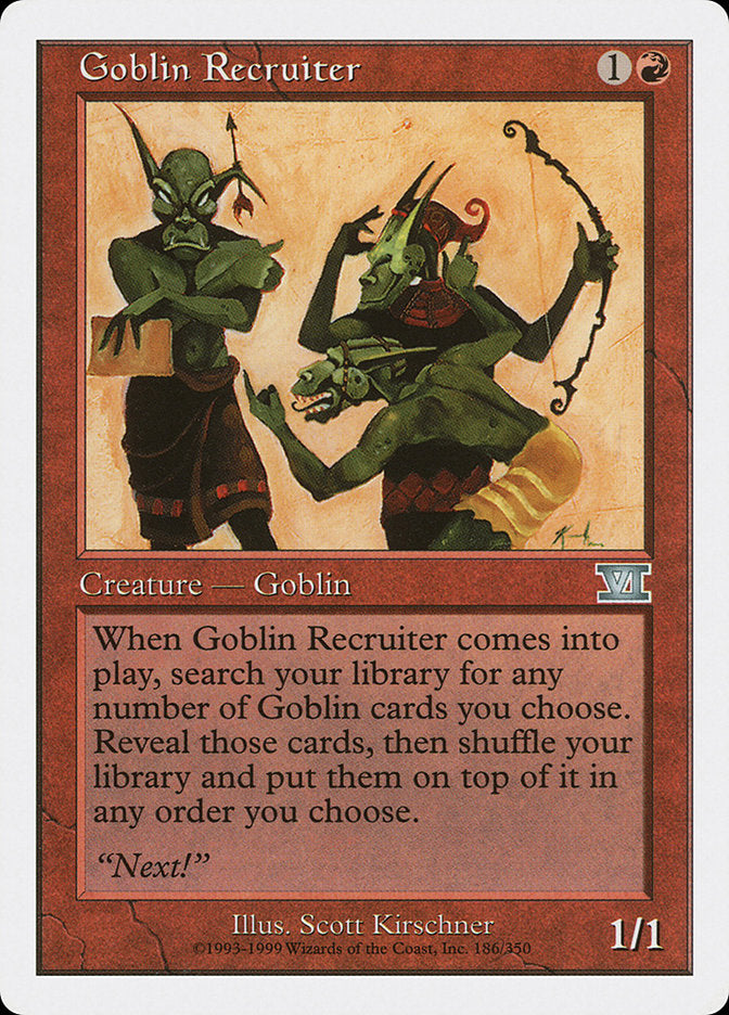 Goblin Recruiter [Classic Sixth Edition] | Kessel Run Games Inc. 