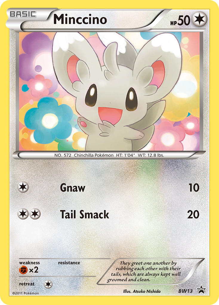 Minccino (BW13) (Cracked Ice Holo) [Black & White: Black Star Promos] | Kessel Run Games Inc. 