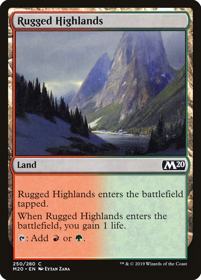 Rugged Highlands [Core Set 2020] | Kessel Run Games Inc. 