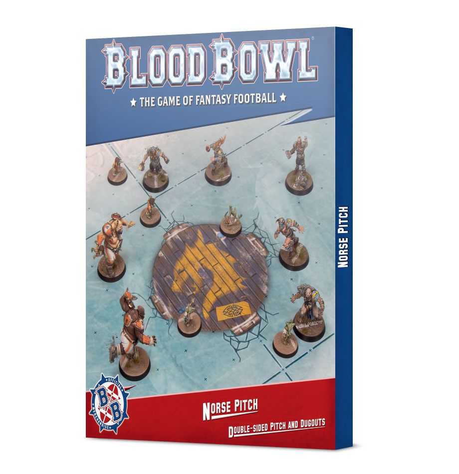 Blood Bowl: Norse Pitch Double-Sided Pitch and Dugouts | Kessel Run Games Inc. 