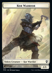 Kor Warrior // Wizard Double-Sided Token [Commander Legends: Battle for Baldur's Gate Tokens] | Kessel Run Games Inc. 