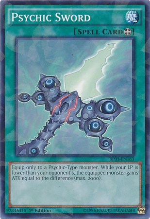 Psychic Sword [BP03-EN163] Shatterfoil Rare | Kessel Run Games Inc. 