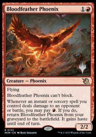 Bloodfeather Phoenix (Promo Pack) [March of the Machine Promos] | Kessel Run Games Inc. 