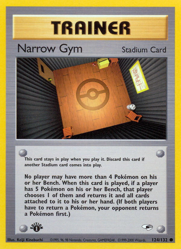 Narrow Gym (124/132) [Gym Heroes 1st Edition] | Kessel Run Games Inc. 