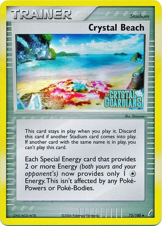 Crystal Beach (75/100) (Stamped) [EX: Crystal Guardians] | Kessel Run Games Inc. 