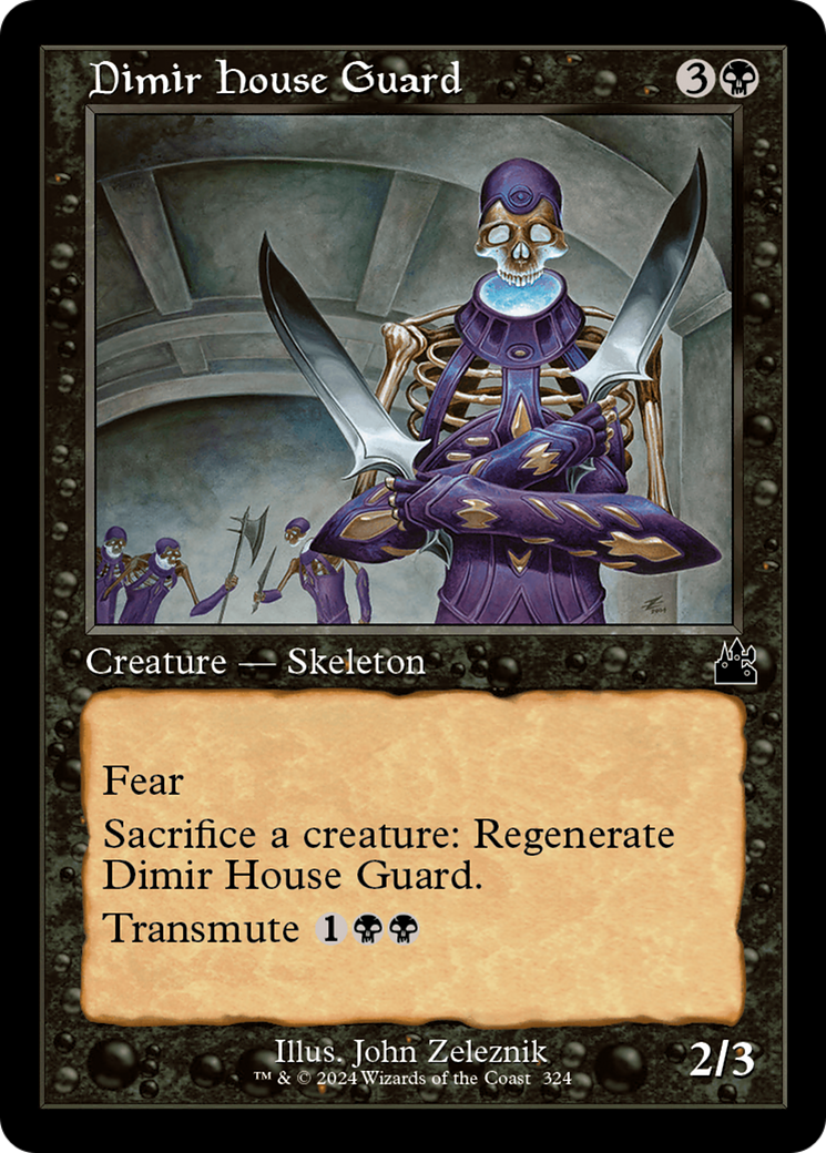 Dimir House Guard (Retro Frame) [Ravnica Remastered] | Kessel Run Games Inc. 