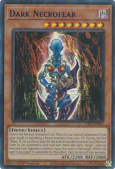 Dark Necrofear (Blue) [LDS3-EN002] Ultra Rare | Kessel Run Games Inc. 