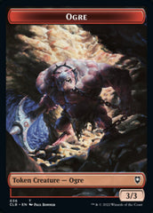 Boar // Ogre Double-Sided Token [Commander Legends: Battle for Baldur's Gate Tokens] | Kessel Run Games Inc. 